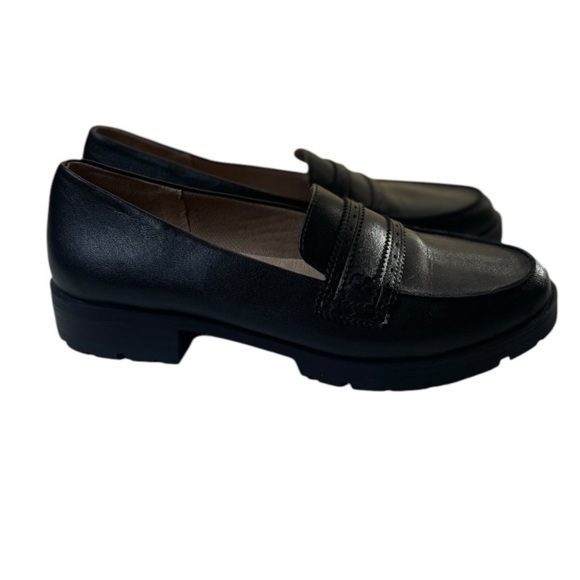 Life Stride London Black Faux Leather Penny Loafers - Picture 4 of 9